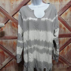 ave leisure striped tie dye look tie below shirt~soft~gently worn,